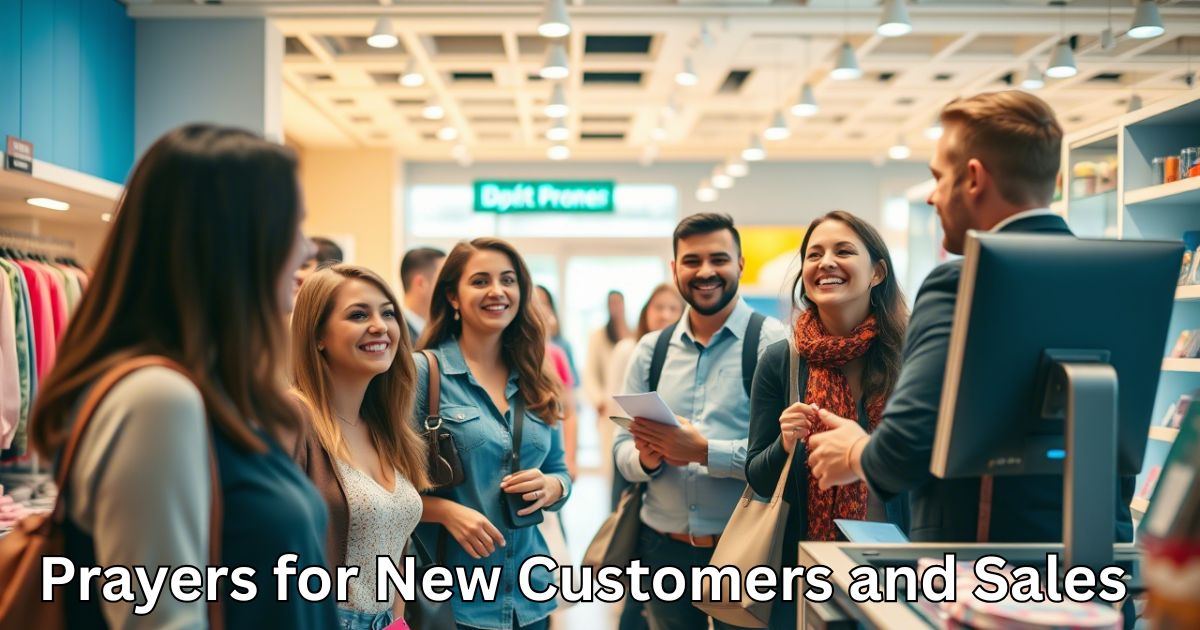 Prayers for New Customers and Sales
